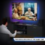 PORTTA VHS to Digital Convertidor, VHS a Digital Grabador con Remote, RCA to HDMI Converter Compatible con VHS, VCR, DVR, DVD,