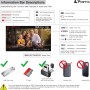PORTTA VHS to Digital Convertidor, VHS a Digital Grabador con Remote, RCA to HDMI Converter Compatible con VHS, VCR, DVR, DVD,