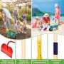 Aragallant Set de Jardinería con Carretilla, Herramientas y Guantes para Niños - Incluye Pala, Rastrillo y Accesorios,