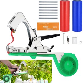 Faankiton Herramienta de Cinta de Jardín, Atadora Agricola para Atar Ramas de Plantas, Maquina para Atar Plantas, Maquina Atar