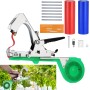 Faankiton Herramienta de Cinta de Jardín, Atadora Agricola para Atar Ramas de Plantas, Maquina para Atar Plantas, Maquina Atar