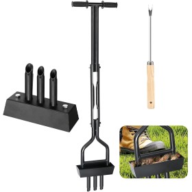 Aireador Cesped, 110cm Aireador Cesped Escarificador Cesped Manual, Aireador de Césped de Jardinería, Escarificador Cesped
