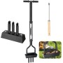 Aireador Cesped, 110cm Aireador Cesped Escarificador Cesped Manual, Aireador de Césped de Jardinería, Escarificador Cesped