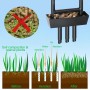 Aireador Cesped, 110cm Aireador Cesped Escarificador Cesped Manual, Aireador de Césped de Jardinería, Escarificador Cesped