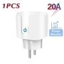 Tuya Wifi enchufe inteligente EU16A/20A enchufe inteligente con monito