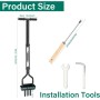Aireador Cesped, 110cm Aireador Cesped Escarificador Cesped Manual, Aireador de Césped de Jardinería, Escarificador Cesped