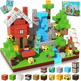 ToyUnited Magnetic Building Blocks, 100 Pcs Magnetic Blocks Ages 4+, Magnetic Toys for Building World Ages 5, 6, 7, 8, 9 Kids,