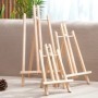 Caballete de madera para pintar, soporte triangular plegable para exhi