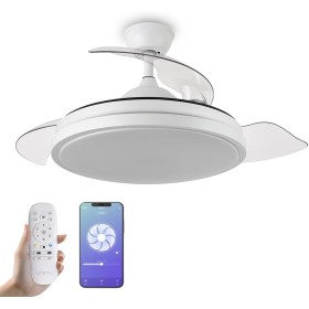 YOEVU EOS WiFi Smart Ceiling Fan | Compatible with Alexa | Dimmable LED Light | 6 Quiet Speeds | App Control/Remote |