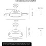 YOEVU EOS WiFi Smart Ceiling Fan | Compatible with Alexa | Dimmable LED Light | 6 Quiet Speeds | App Control/Remote |