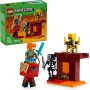 LEGO Minecraft La Batalla de Lava del Inframundo Juguete de Construcción con Figura de Álex con Armas y Espada y Más Personajes,