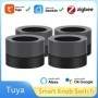 Tuya ZigBee-interruptor de perilla inteligente, controlador de botón d