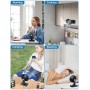 MERTTURM USB Table Fan 4000mAh, Ultra Quiet, 4 Adjustable Speed, Adjustable Direction, Battery Indicator, for Office, Bedroom,