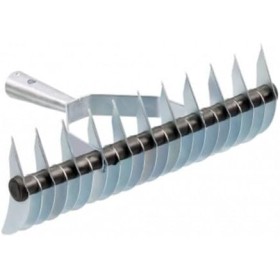 Rastrillo aireador Acero galvanizado 32 púas. Escarificador para cesped. Rastrillo. Ideal para Eliminar Musgo, Malas Hierbas y