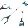 Pinza Recoge Objetos Larga 81cm - Pinzas Recoge Objetos Plegable con Imán y Cabezal Giratorio - Pinza Extensible para Recoger