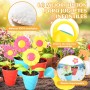 Aragallant 28 Piezas Herramientas Jardineria para Niños, Kit Jardineria Niños con Pala Regadera Rastrillo Macetas, Juguetes