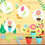 Aragallant 28 Piezas Herramientas Jardineria para Niños, Kit Jardineria Niños con Pala Regadera Rastrillo Macetas, Juguetes