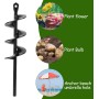 DMJJSD Broca de jardín para taladro eléctrico, para atornillador inalámbrico, resistente para jardín, broca en espiral, para