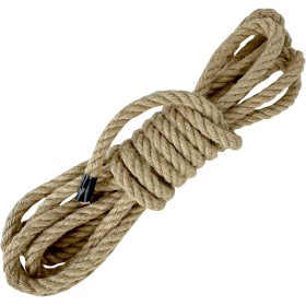 Xpieoyrm Cuerda de Yute, 10mm x 5m Cuerda Cañamo Natural, Rollo de Cordel Yute, Cuerda Fuerte Y Duradera, Cuerda de arpillera