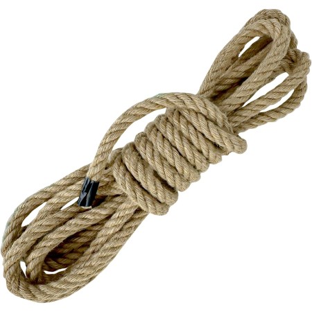 Xpieoyrm Cuerda de Yute, 10mm x 5m Cuerda Cañamo Natural, Rollo de Cordel Yute, Cuerda Fuerte Y Duradera, Cuerda de arpillera