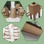 Xpieoyrm Cuerda de Yute, 10mm x 5m Cuerda Cañamo Natural, Rollo de Cordel Yute, Cuerda Fuerte Y Duradera, Cuerda de arpillera