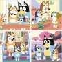 Educa - Set of Four Progressive Puzzles from 12 to 25 Pieces with Bluey Characters | Presented in a magnificent suitcase to be
