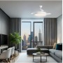 LEDUNI LED Ceiling Fan with Retractable Blades Remote Control, 66W 2880LM Integrated Light, White CCT 3000-4000-6000K (Smooth