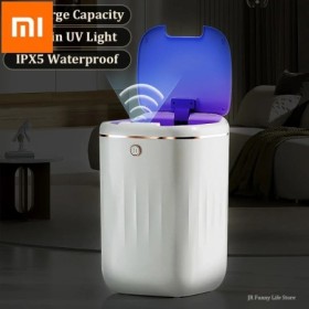Xiaomi-cubo de basura con Sensor automático, 20L, con luz UV, recargab