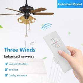 Lámpara de ventilador de techo Universal, Kit de Control remoto inteli
