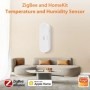 Tuya-Sensor inteligente de temperatura y humedad Zigbee, termómetro in