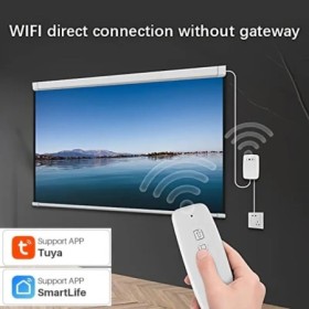 Tuya-proyector de cine inteligente, interruptor de pantalla, Control p
