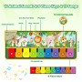 Rodzon Musical Piano Baby Mat with 10 Animals, Children's Toys 1 2 3 Years, Baby Gift, Play Mat Baby 9 Melodies 19 Songs,