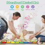 Rodzon Musical Piano Baby Mat with 10 Animals, Children's Toys 1 2 3 Years, Baby Gift, Play Mat Baby 9 Melodies 19 Songs,