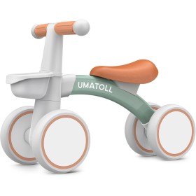 Umatoll Bicycle without pedals for children from 1 year of balance, toys for babies from 12 to 24 months, baby bike with basket,