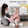 Umatoll Bicycle without pedals for children from 1 year of balance, toys for babies from 12 to 24 months, baby bike with basket,