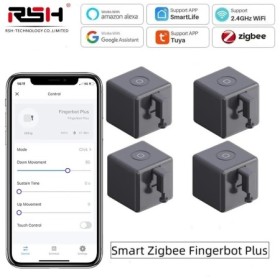 Tuya Zigbee Fingerbot Plus interruptor inteligente Fingerbot pulsador 