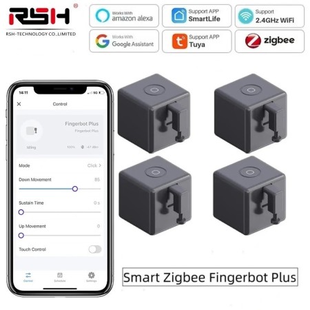 Tuya Zigbee Fingerbot Plus interruptor inteligente Fingerbot pulsador 