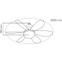 wonderlamp - Altari E27 Multicolor 18W LED Ceiling Fan and Bulb with Remote Control and CCT 3000-4000-6000K