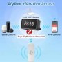 Tuya-Sensor de vibración inteligente Zigbee, Detector de movimiento y 