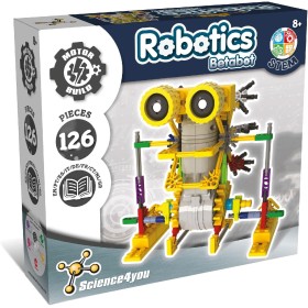 Science4you Robotics Betabot 126 Piece Robotic Kit, Build Your Interactive Robot, Construction Games, Riding Toys, Gifts for