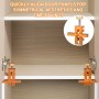 Herramientas de Instalación de Gabinetes Ajustables, Posicionador de Puertas de Armario, Rango de Sujeción 7-40 mm, Versátil,
