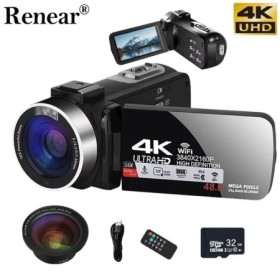 Cámaras digitales 4k videocámara profesional 48MP cámara WiFi Youtube 