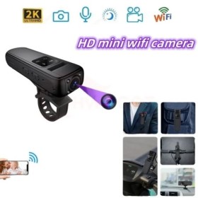 Mini cámara WiFi 2K HD IR visión nocturna grabadora de vídeo de policí
