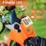 Tijeras de Podar Eléctricas, Profesional Tijeras de Podar con Motor Brushless, LCD Pantalla, 2000 mAh Bateria, SK5 Suchillas,