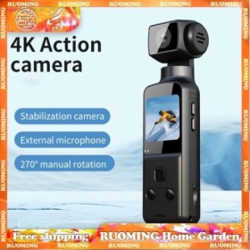Mini cámara de acción 4K HD, grabadora de vídeo digital portátil, vide