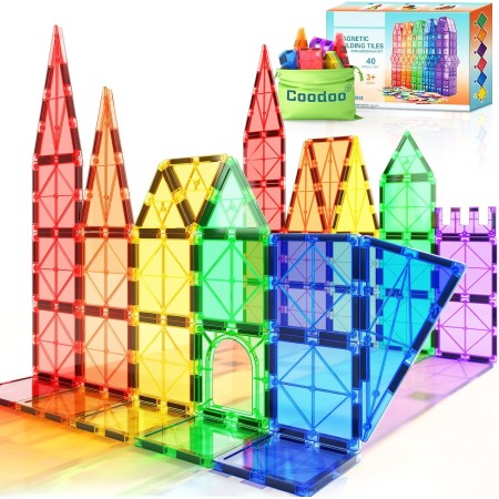 Magnetic Building Blocks Montessori Educational Toy for 2 3 Year Old Boys and Girls Magnetic Building Blocks Toddler Toys for