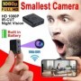 Mini cámara HD de 1080P, cámara Wifi con batería integrada, videocámar