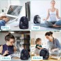 SHAVINGFUN Tower Fans, 38 Inch Bladeless Tower Fan, Silent Tower Fan with Remote Control, LED Display, 3 Speeds, 8 Hours Timer,