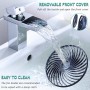 SHAVINGFUN Tower Fans, 38 Inch Bladeless Tower Fan, Silent Tower Fan with Remote Control, LED Display, 3 Speeds, 8 Hours Timer,