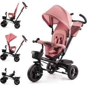 Kinderkraft AVEO Baby Tricycle, Foldable, Trike, Children's Bike, Evolutionary Tricycle, Tricycle Without Pedals, Baby Bike,